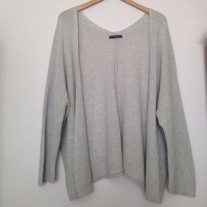 Brandy Melville Grey Knit Slouchy Cardigan